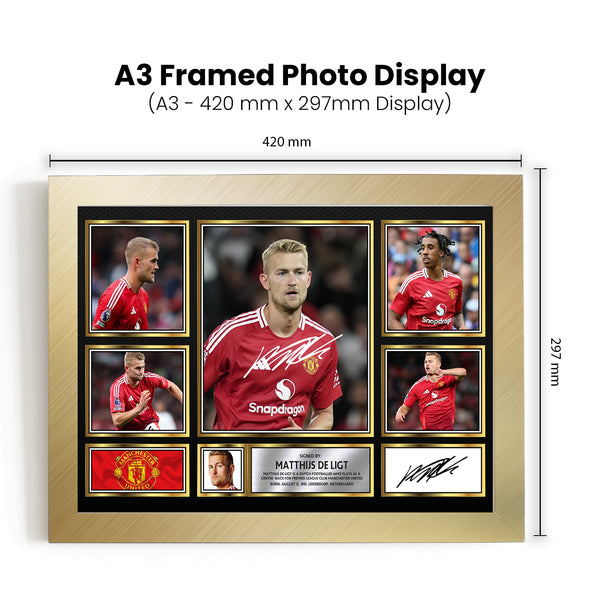 Matthijs de Ligt Printed Signature Football Poster Print – Reproduction Print