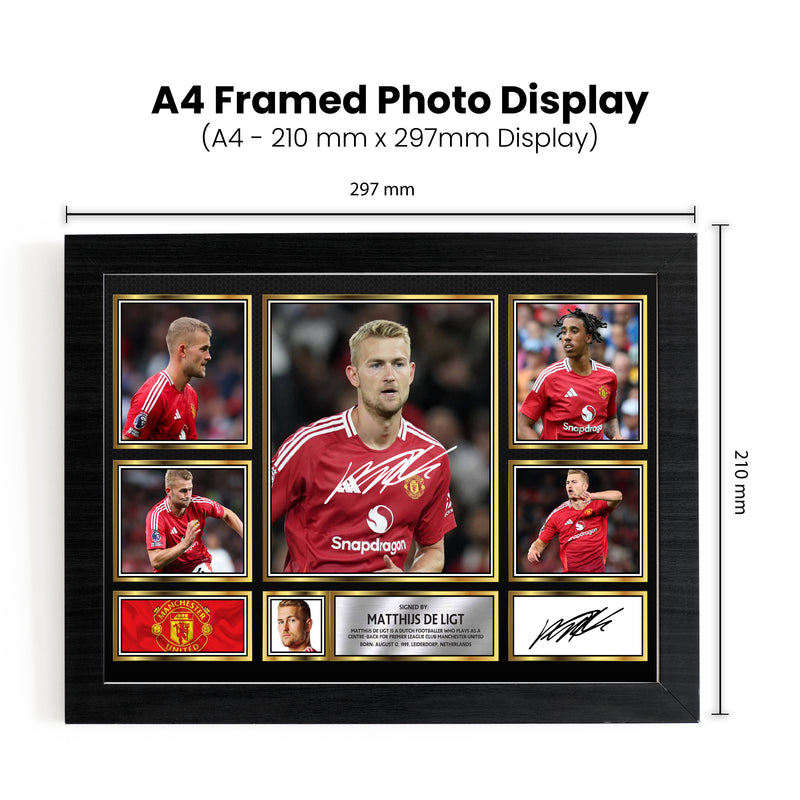 Matthijs de Ligt Limited Edition Signed Football Poster Print