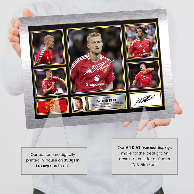 Matthijs de Ligt Limited Edition Signed Football Poster Print