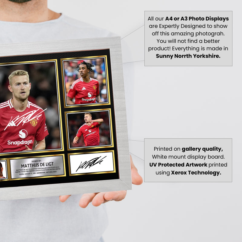 Matthijs de Ligt Limited Edition Signed Football Poster Print