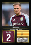 Matty Cash Signed Football Memorabilia – Framed Autograph Display with Aston Villa & Poland Tribute – Collector’s Gift