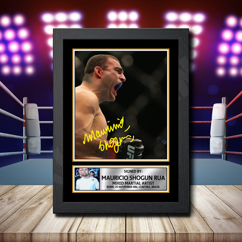 Mauricio Shogun Rua 2 Printed Signature Ufc Star Poster Print Framed Wall Art Gift – Mauricio Shogun Rua 2 Printed Signature Ufc Star Poster Print