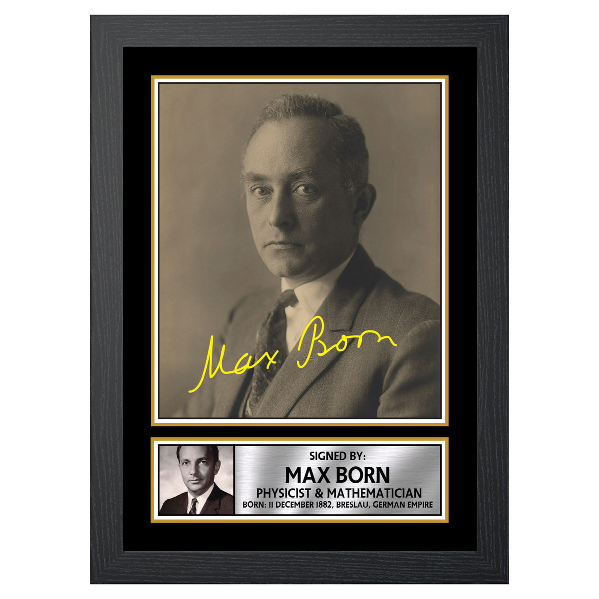 Max Born M442 Scientist Printed Signature Poster Print Gift