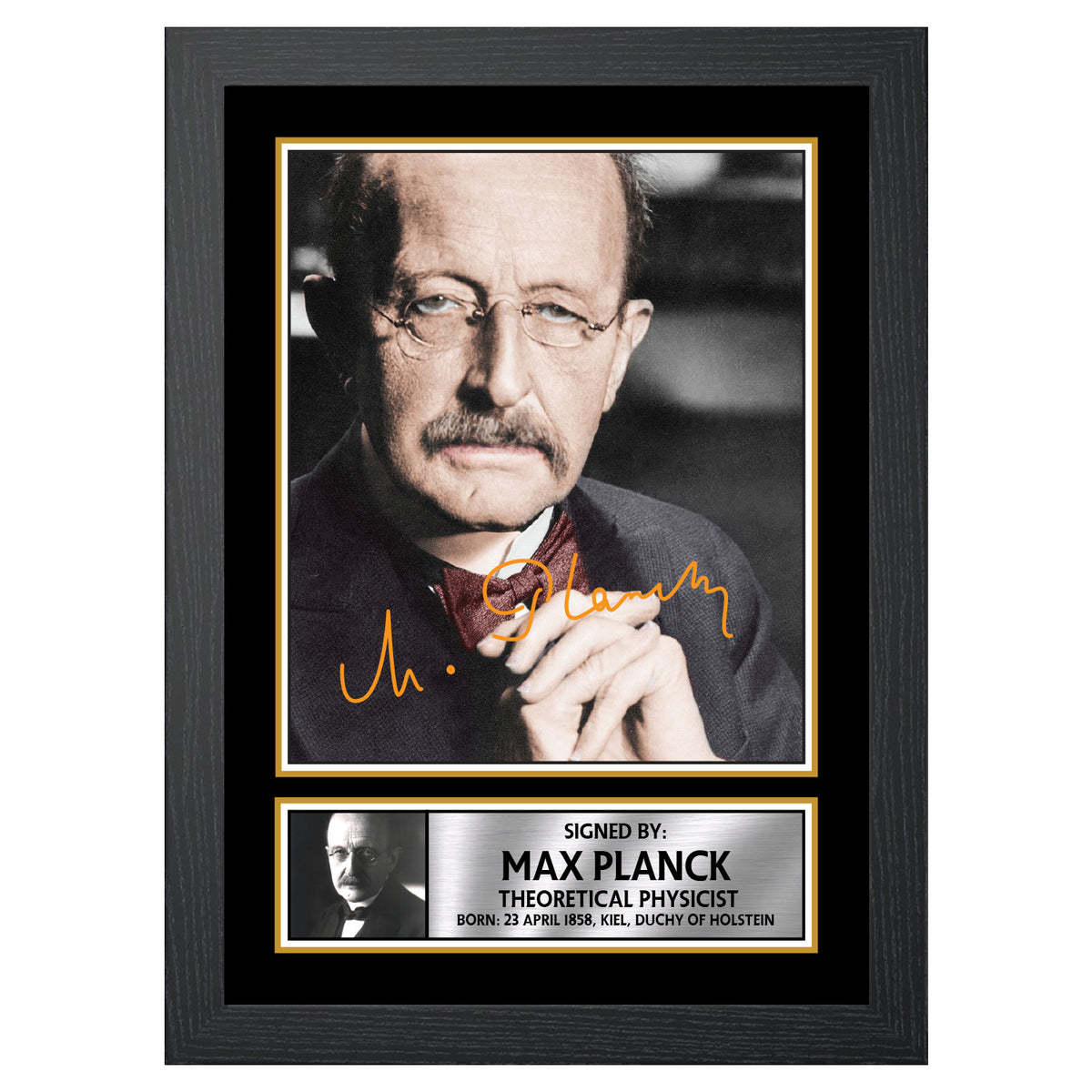 Max Planck M445 Scientist Printed Signature Poster Print Gift