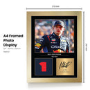 Max Verstappen Signed Poster Print – Red Bull Racing F1 Champion Wall Art with Signature & Number 1 – Dutch Driver Memorabilia for Formula 1 Fans & Collectors