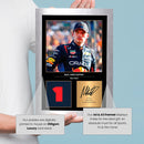 Max Verstappen Signed Poster Print – Red Bull Racing F1 Champion Wall Art with Signature & Number 1 – Dutch Driver Memorabilia for Formula 1 Fans & Collectors