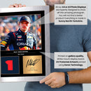 Max Verstappen Signed Poster Print – Red Bull Racing F1 Champion Wall Art with Signature & Number 1 – Dutch Driver Memorabilia for Formula 1 Fans & Collectors