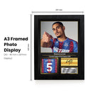 Maxence Lacroix Signed Football Memorabilia – Framed Autograph Display with Crystal Palace & France Tribute – Collector’s Gift