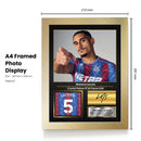 Maxence Lacroix Signed Football Memorabilia – Framed Autograph Display with Crystal Palace & France Tribute – Collector’s Gift