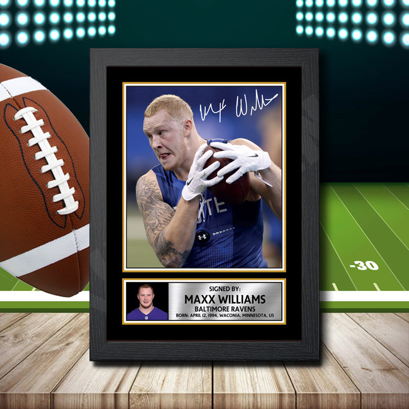 Maxx Williams 1 – Printed Signature NFL Star Print – Maxx Williams 1