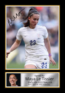 Maya Le?Tissier Poster Print – Manchester United Captain & England Defender  – Framed or Unframed – Gift for Women’s Football Fans
