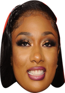 Megan Thee Stallion 2025 Celebrity Face Mask Fancy Dress Cardboard Costume Mask