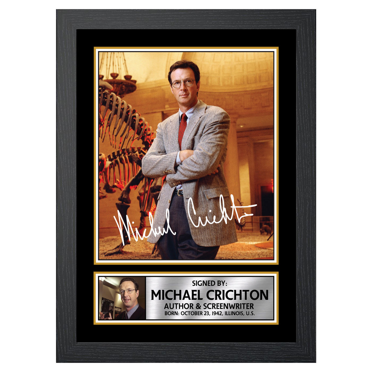 Michael Crichton M252 Authors Printed Signature Poster Print Gift
