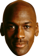 Michael Jordan 2 Celebrity Face Mask Fancy Dress Cardboard Costume Mask