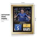 Michael Keane Signed Football Memorabilia – Framed Autograph Display with Everton & England Tribute – Collector’s Gift