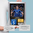 Michael Keane Signed Football Memorabilia – Framed Autograph Display with Everton & England Tribute – Collector’s Gift