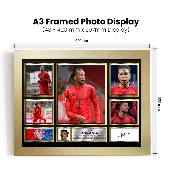 Michael Olise Printed Signature Football Poster Print – Reproduction Print