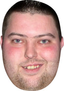 Michael Smith - Darts Face Mask Fancy Dress Cardboard Costume Mask