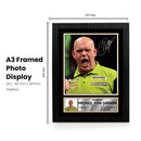 Michael van Gerwen Darts Poster Print – MVG Professional Darts Player Signature Style Wall Art – PDC Champion Memorabilia Gift for Darts Fans and Collectors