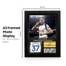 Micky van de Ven Signed Football Memorabilia – Framed Autograph Display with Tottenham & Netherlands Tribute – Collector’s Gift