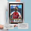 Mikel Merino Signed Autograph Poster Print – Arsenal F.C. – Spain Football Memorabilia – Gift for Fans & Collectors