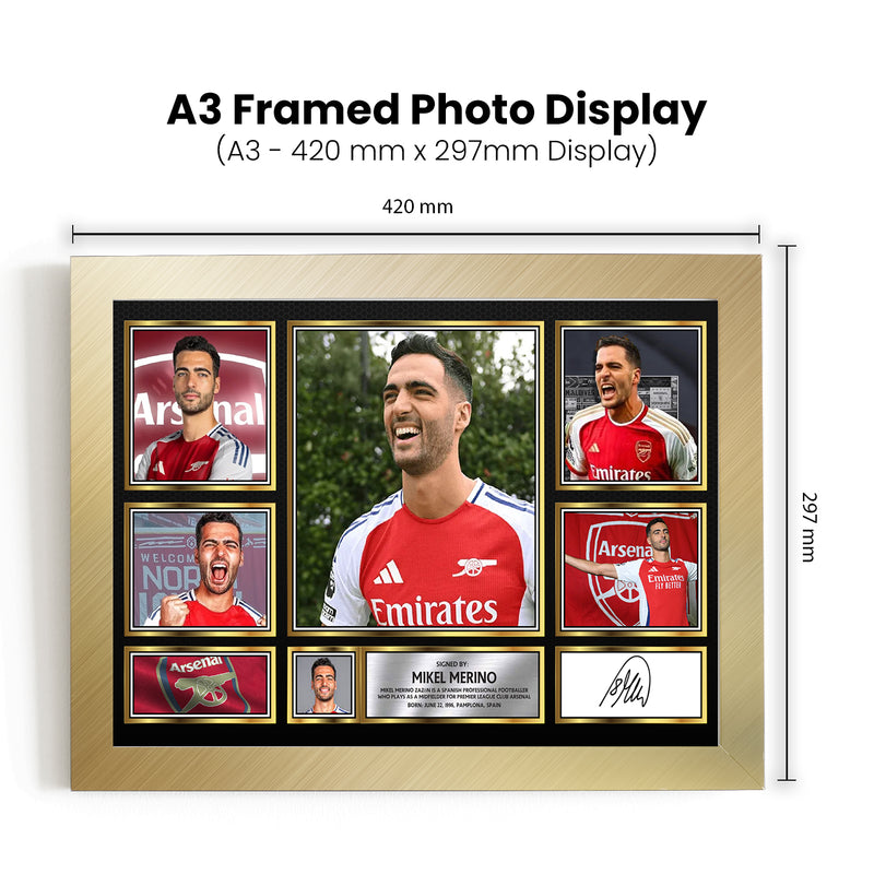 Mikel Merino Limited Edition Signed Football Poster Print