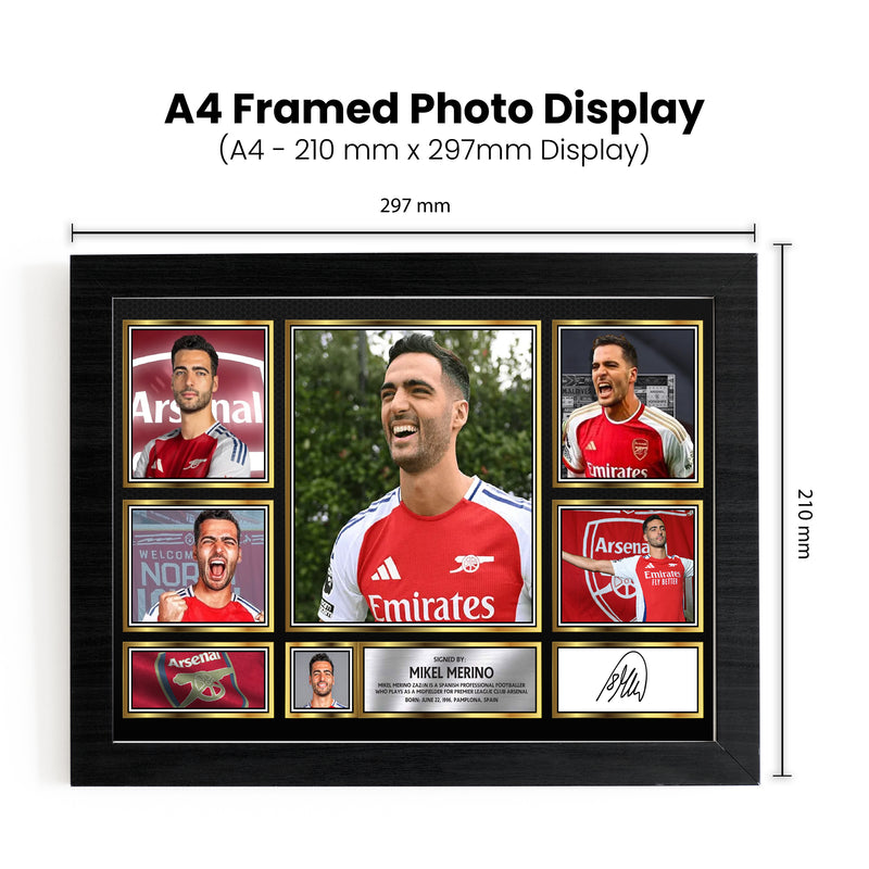 Mikel Merino Limited Edition Signed Football Poster Print
