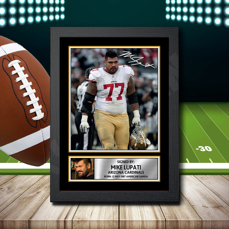 Mike Lupati 1 – Printed Signature NFL Star Print – Mike Lupati 1