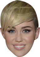 Miley Cyrus Missy Celebrity Face Mask Fancy Dress Cardboard Costume Mask