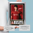 Milos Kerkez Signed Autograph Poster Print – Liverpool FC Left-Back – Soccer Memorabilia Gift for Fans