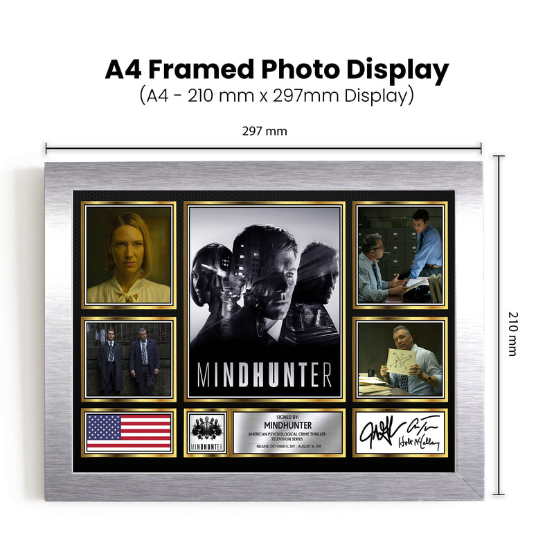 Mindhunter Netflix Shows Framed Autographed Print - Limited Edition Autograph Fan Gift – Collectible Memorabilia Merchandise