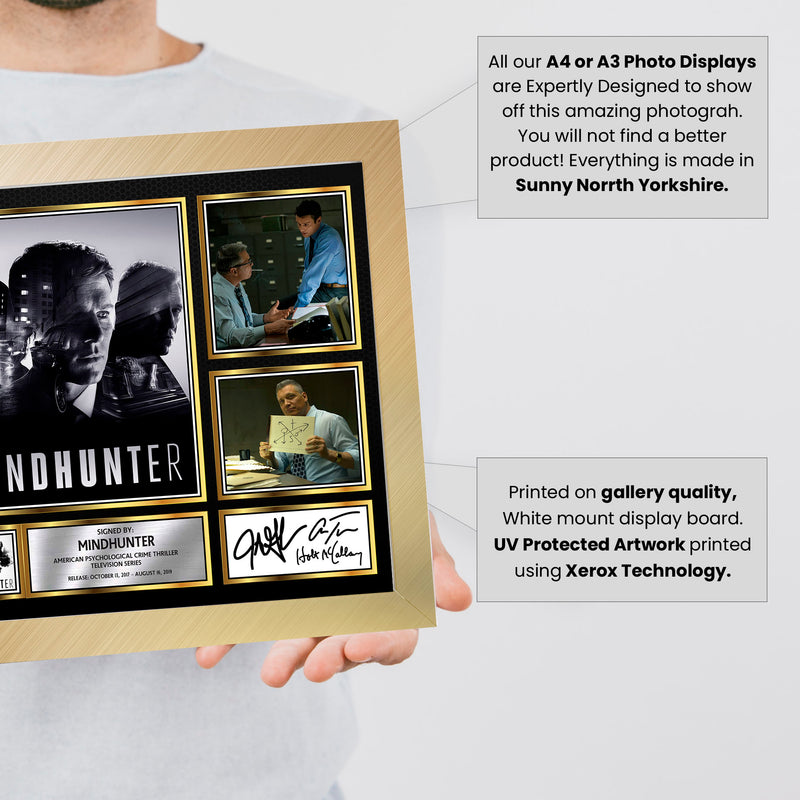 Mindhunter Netflix Shows Framed Autographed Print - Limited Edition Autograph Fan Gift – Collectible Memorabilia Merchandise