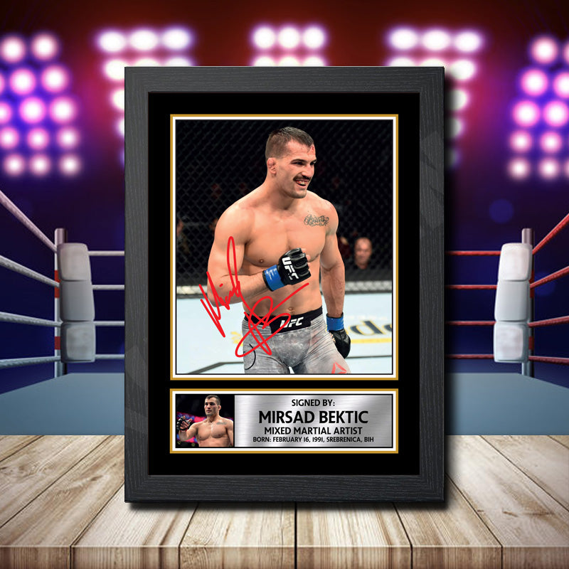 Mirsad Bektic Printed Signature Ufc Star Poster Print Framed Wall Art Gift – Mirsad Bektic Printed Signature Ufc Star Poster Print