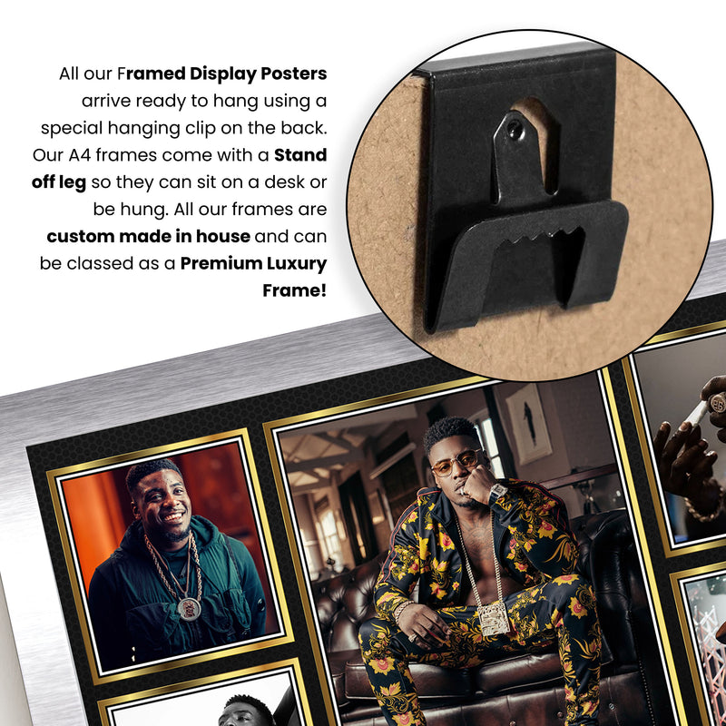 Rappers Mist Framed Autographed Print - Limited Edition Autograph Fan Gift – Collectible Memorabilia Merchandise