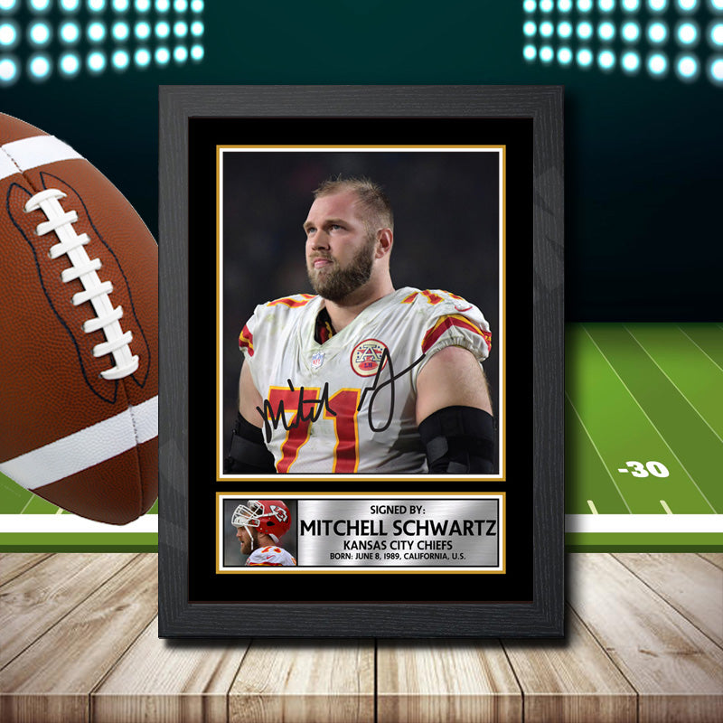 Mitchell Schwartz – Printed Signature NFL Star Print – Mitchell Schwartz