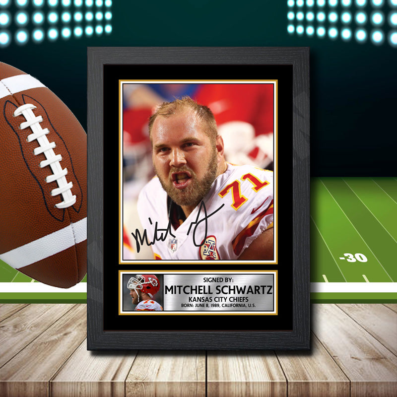 Mitchell Schwartz 2 – Printed Signature NFL Star Print – Mitchell Schwartz 2