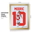 Luka Modrić Signed Poster Print – Croatia National Team Legend Tribute Wall Art with Signature & Jersey Number 10 – Midfield Maestro Memorabilia for Football Fans & Collectors