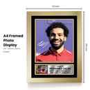 Mohamed Salah Signed Autographed Portrait Poster Print – Liverpool F.C. & Egypt Forward – Football Memorabilia Wall Art