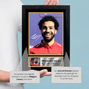 Mohamed Salah Signed Autographed Portrait Poster Print – Liverpool F.C. & Egypt Forward – Football Memorabilia Wall Art