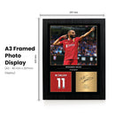 Mohamed Salah Signed Poster Print – Liverpool FC Tribute Wall Art with Signature & Jersey Number – Egypt Forward Memorabilia for Premier League Fans & Collectors