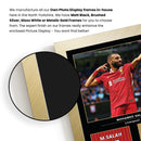 Mohamed Salah Signed Poster Print – Liverpool FC Tribute Wall Art with Signature & Jersey Number – Egypt Forward Memorabilia for Premier League Fans & Collectors