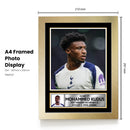 Mohammed Kudus Signed Autograph Poster Print – Manchester City F.C. Midfielder – Soccer Memorabilia Gift for Fans