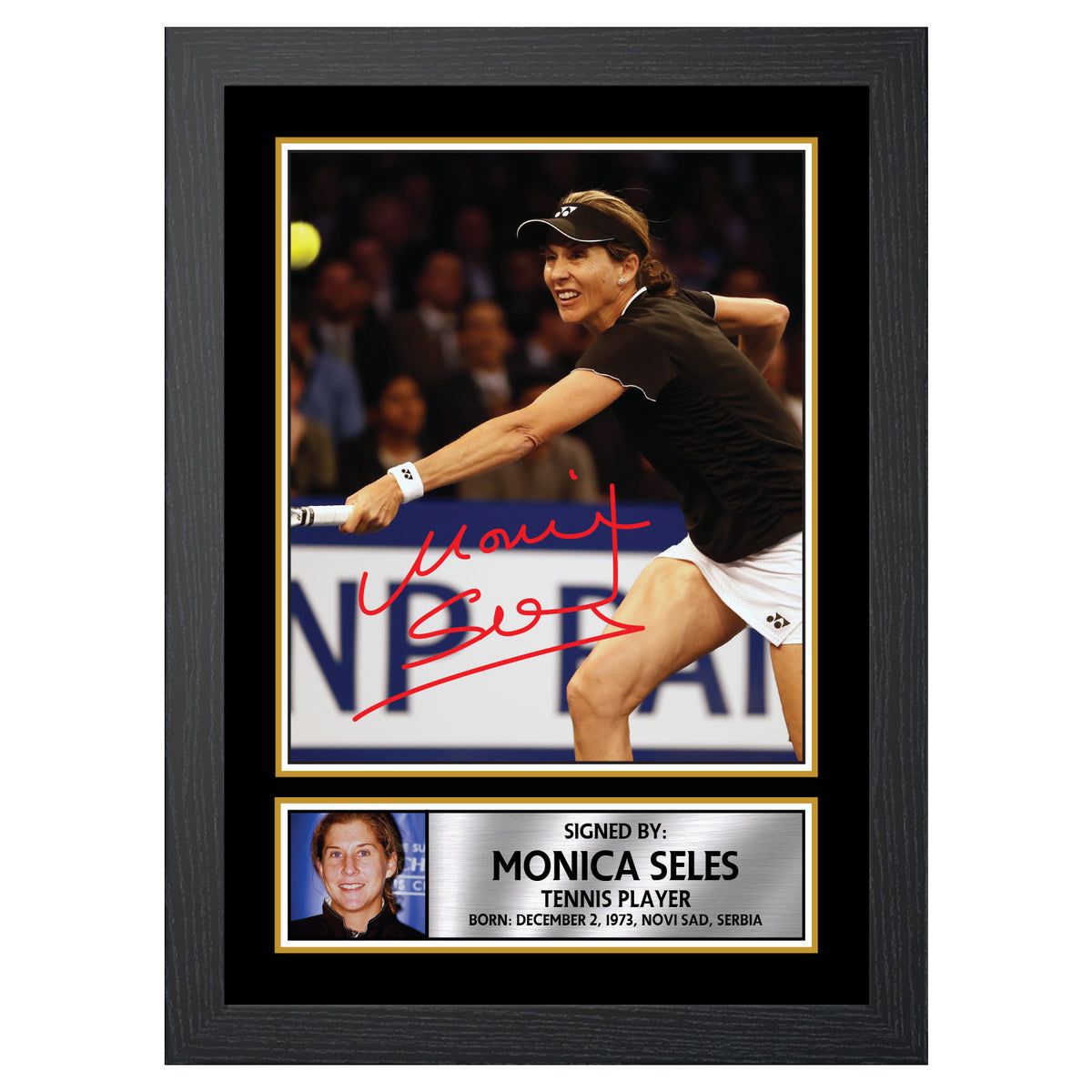 Monica Seles M620 Tennis Player Printed Signature Poster Print Gift