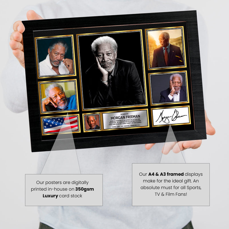 Morgan Freeman - Signed Autographed Television Star Print