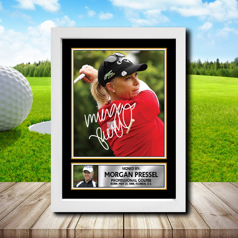 Morgan Pressel 2 Golf Printed Signature Poster Print Gift