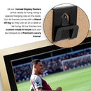 Morgan Rogers Printed Signed Poster – Aston Villa FC & England Midfielder Tribute Wall Art with Jersey & Bio Plaque – Premier League Football Memorabilia for Fans & Collectors