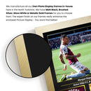 Morgan Rogers Printed Signed Poster – Aston Villa FC & England Midfielder Tribute Wall Art with Jersey & Bio Plaque – Premier League Football Memorabilia for Fans & Collectors