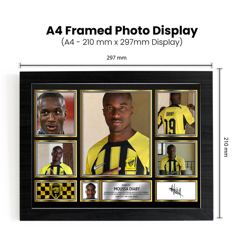 Moussa Diaby Limited Edition Signed Football Poster Print