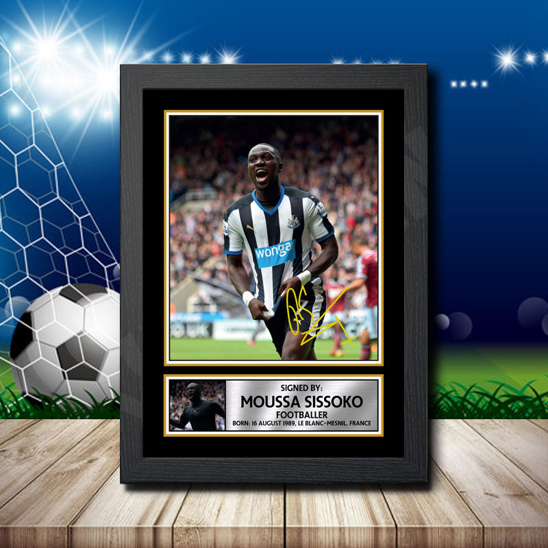 Moussa Sissoko 1 Printed Signature Footballers Star Poster Print Framed Wall Art Gift – Moussa Sissoko 1 Printed Signature Footballers Star Poster Print