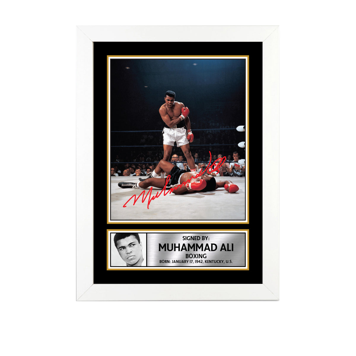 Muhammad Ali M760 Boxing Printed Signature Poster Print Gift